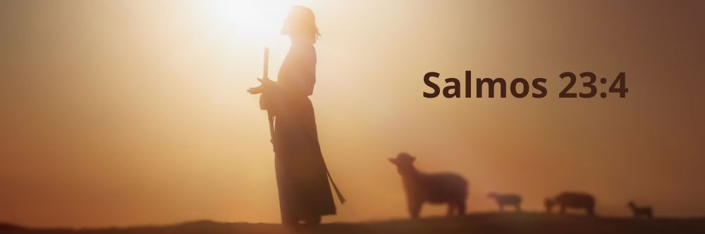 Ainda que eu andasse pelo vale da sombra da morte, não temeria mal algum, porque tu estás comigo; a tua vara e o teu cajado me consolam.